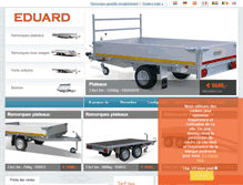 Tablet Screenshot of eduard-remorques.com